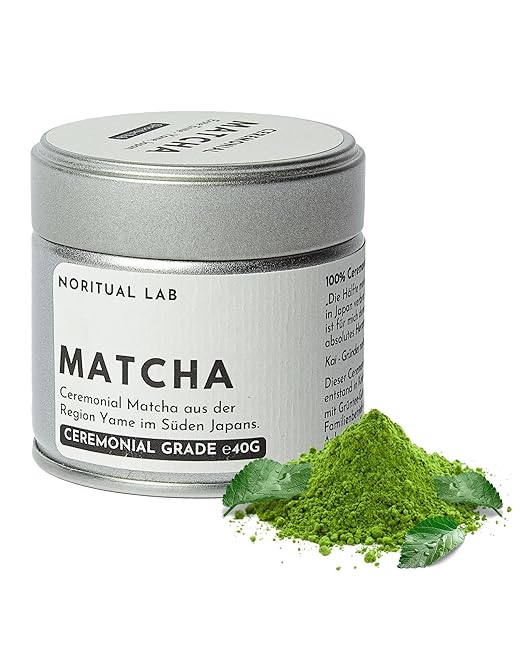 Ceremonial Matcha - Reines Matcha Pulver aus Japan - Ceremonial Grade - Original Matcha Grüntee - Erste Ernte - 100% Natürlich und Laborgeprüft-40g