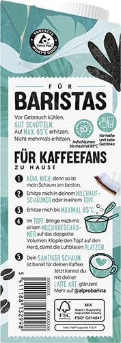 Alpro Barista Kokos – Zum Aufschäumen – 100 Prozent pflanzlich, vegan und milchfrei – Von Natur aus laktosefrei – Reich an Calcium und Vitaminen – 8 x 1 L – Bild 2