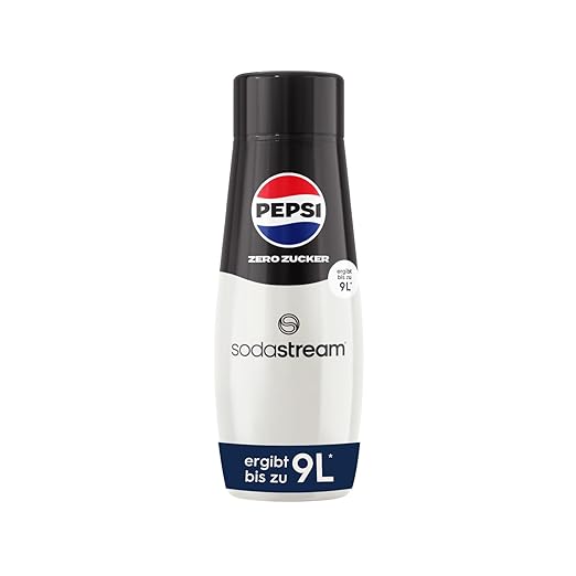 SodaStream Sirup Pepsi Zero Zucker - 1x Flasche ergibt 9 Liter Fertiggetränk, Sekundenschnell zubereitet und immer frisch, 440 ml – Bild 2