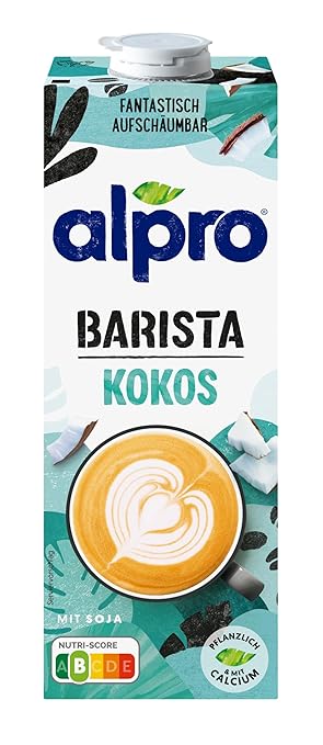 Alpro Barista Kokos – Zum Aufschäumen – 100 Prozent pflanzlich, vegan und milchfrei – Von Natur aus laktosefrei – Reich an Calcium und Vitaminen – 8 x 1 L – Bild 5