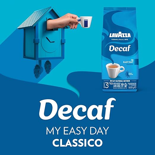 Lavazza, Decaf „My Easy Day“, Entkoffeinierte Kaffeebohnen, Ideal für schwarzen Kaffee & Latte, mit Aromanoten von Honig, 100% Arabica, Intensität 3/10, Mittlerer Röstgrad, 500 g – Bild 4