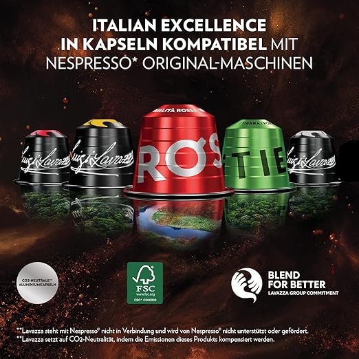 Lavazza Espresso Qualita Rossa , vollmundiger und ausgewogener Espresso, 30 Kapseln, Nespresso kompatibel – Bild 3