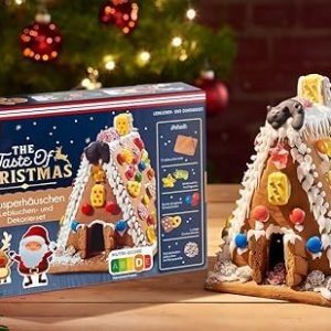 Dr. Oetker Knusper-Häuschen, Lebkuchenhaus und Dekorierset zum Basteln und Verzieren für die Weihnachtszeit- 1 x 403 g
