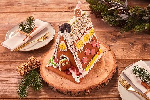 Dr. Oetker Knusper-Häuschen, Lebkuchenhaus und Dekorierset zum Basteln und Verzieren für die Weihnachtszeit- 1 x 403 g – Bild 4
