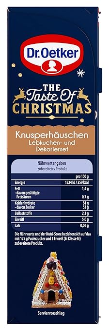 Dr. Oetker Knusper-Häuschen, Lebkuchenhaus und Dekorierset zum Basteln und Verzieren für die Weihnachtszeit- 1 x 403 g – Bild 5