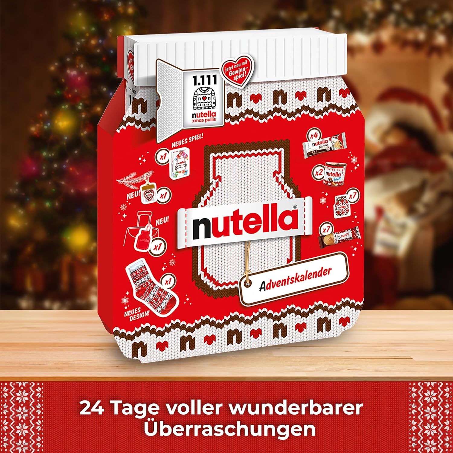 Nutella Adventskalender 2025 - 528g - eine Schokoladen-Adventskalender-Alternative mit 24 festlichen Leckereien und nutella Mini-Geschenken für Kinder und Erwachsene – Bild 7