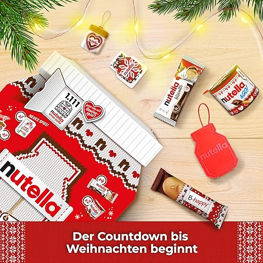 Nutella Adventskalender 2025 - 528g - eine Schokoladen-Adventskalender-Alternative mit 24 festlichen Leckereien und nutella Mini-Geschenken für Kinder und Erwachsene – Bild 8