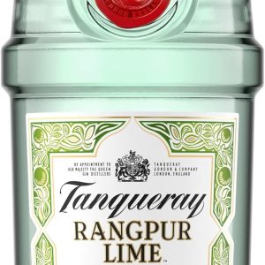 Tanqueray Rangpur Lime, Destillierter Gin, mit Zitrusfrische, aromatisiert, 5-fach destilliert auf englischem Boden, 41,3% vol, 700ml Einzelflasche