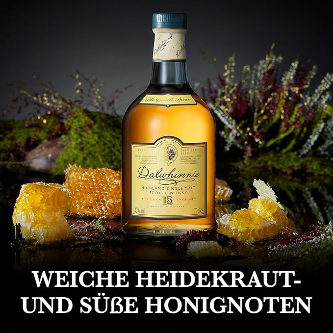 Dalwhinnie 15 Jahre, mit Geschenkverpackung, handgefertigt in den schottischen Highlands, aromatischer Single Malt Scotch Whisky, 43% vol, 700 ml Einzelflasche – Bild 2