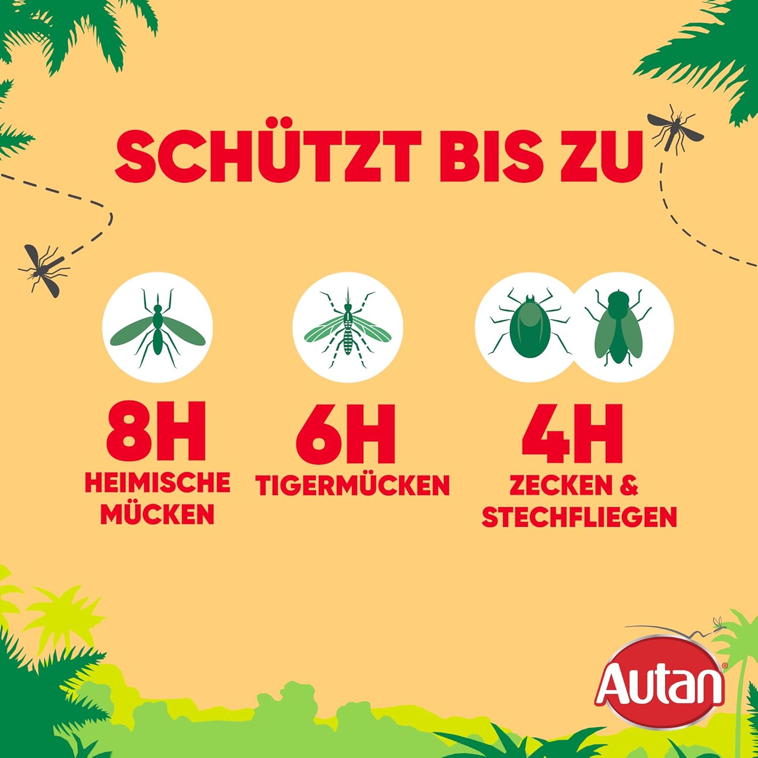 Autan Multi Insect Pumpspray, Multi-Insektenschutz vor Mücken, Stechfliegen und Zecken, 6er Pack (6 x 100 ml) – Bild 5