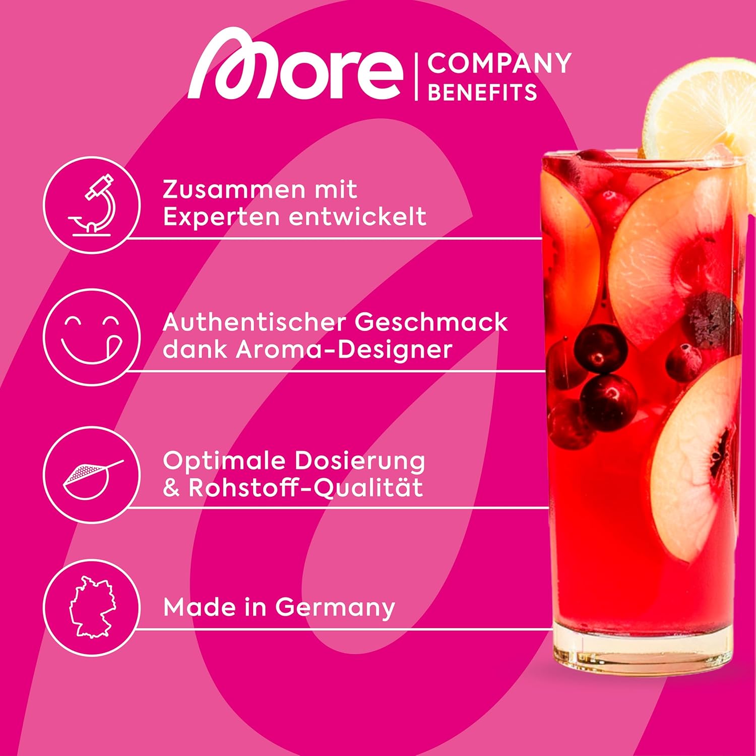 MORE Zerup, Lemon Iced Tea, 65 ml, für bis zu 8 l Fertiggetränk, zuckerfreier Sirup mit u.a. echten Fruchtextrakten, vegan, zero Kalorien - made in Germany – Bild 5