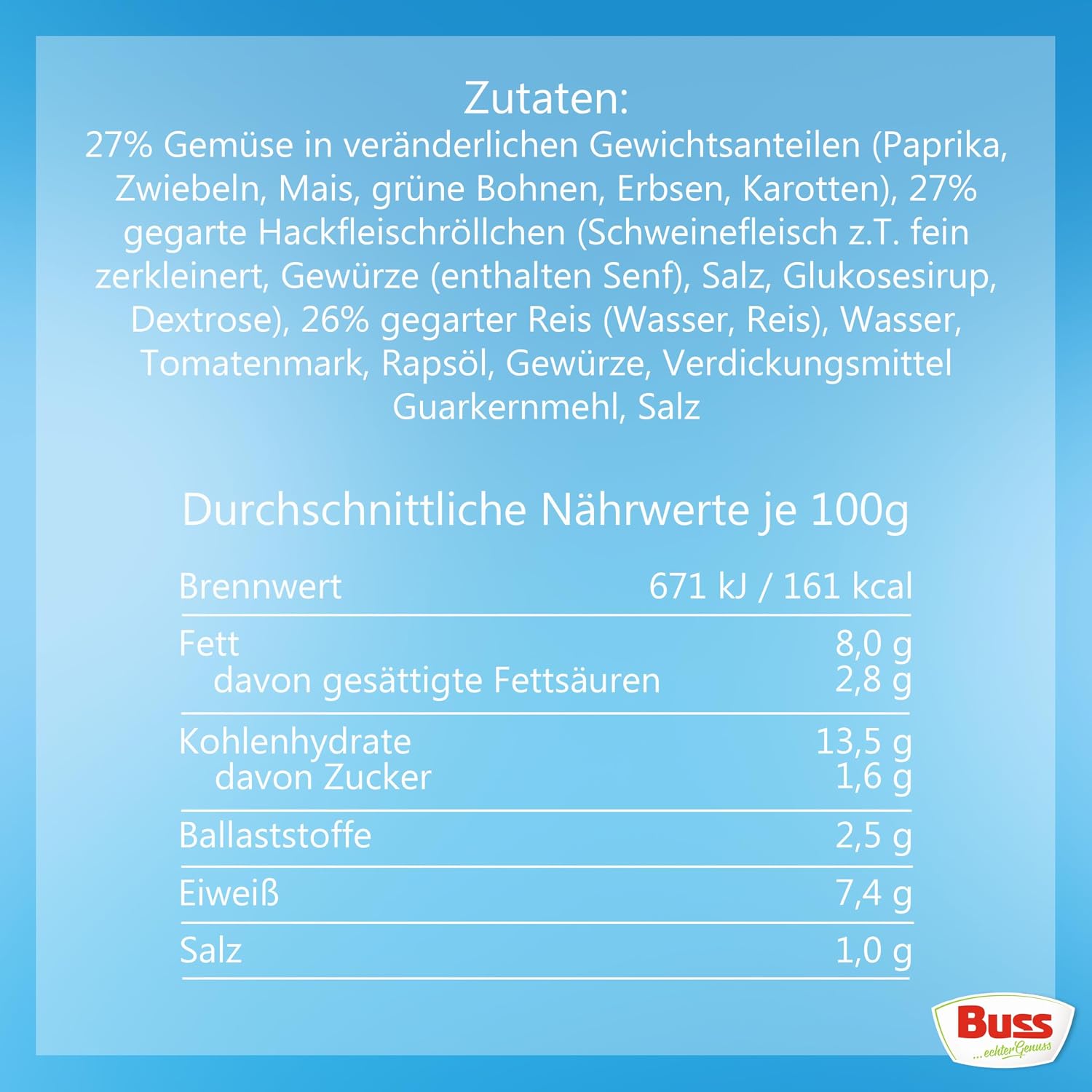 Buss Freizeitmacher Cevapcici mit Reis und Gemüse vom Balkan, 12 x 300g Fertiggerichte zum Aufwärmen in Mikrowelle & Topf - Schnell & Einfach Zubereitet – Bild 2
