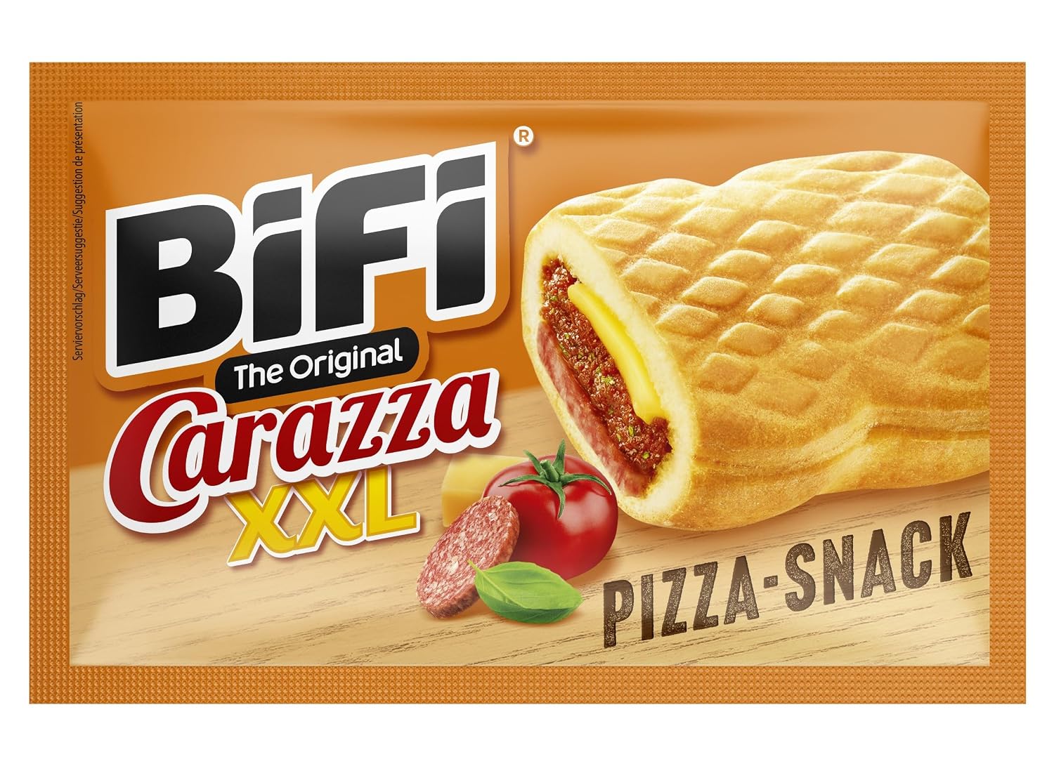 BiFi Carazza XXL – 16er Pack (16 x 75g) – Pizza Snack - Mini Pizza To Go - für Unterwegs, das Büro und die Mittagspause - mit Salami, Pizzasauce und Käse – Bild 5